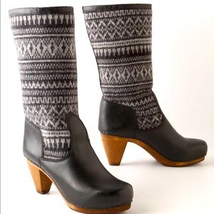 Anthropologie Fair Isle Boots